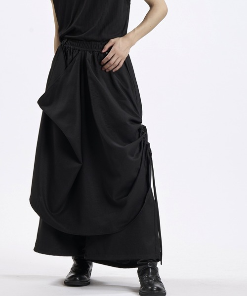 NO ID.（ノーアイディ）の「【NO ID.】Layered Wrap Baggy Trousers / レイヤード ラップ バギー トラウザーズ（その他パンツ・メンズ・ネイビー/グレー/ブラック・2/1）」の17枚目の写真