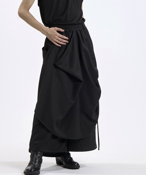 NO ID.（ノーアイディ）の「【NO ID.】Layered Wrap Baggy Trousers / レイヤード ラップ バギー トラウザーズ（その他パンツ・メンズ・ネイビー/グレー/ブラック・2/1）」の18枚目の写真