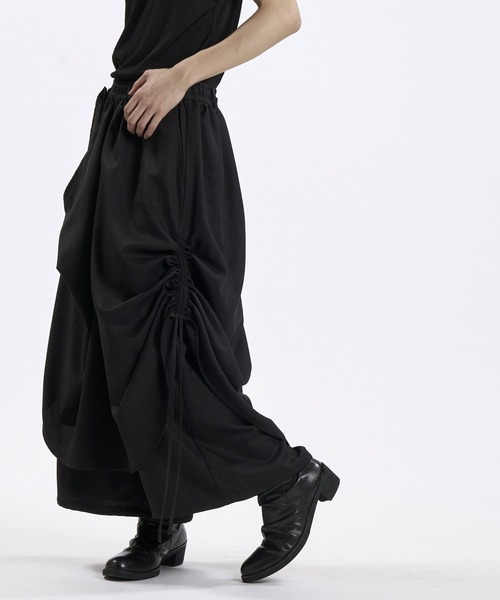 NO ID.（ノーアイディ）の「【NO ID.】Layered Wrap Baggy Trousers / レイヤード ラップ バギー トラウザーズ（その他パンツ・メンズ・ネイビー/グレー/ブラック・2/1）」の19枚目の写真