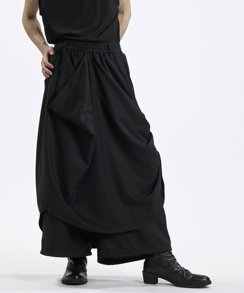 NO ID.（ノーアイディ）の「【NO ID.】Layered Wrap Baggy Trousers / レイヤード ラップ バギー トラウザーズ（その他パンツ・メンズ・ネイビー/グレー/ブラック・2/1）」の21枚目の写真