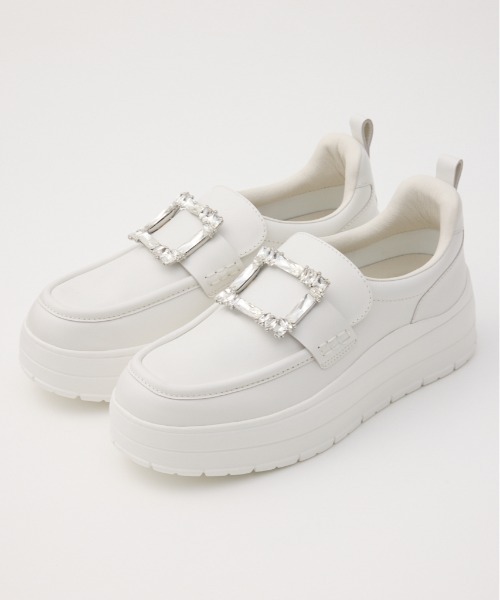 STACCATO(スタッカート)の「ヴェローライトスリッポン スニーカー(スリッポン・レディース・ホワイト・24.5cm/24cm/23.5cm/23cm/22.5cm)」の1枚目の写真
