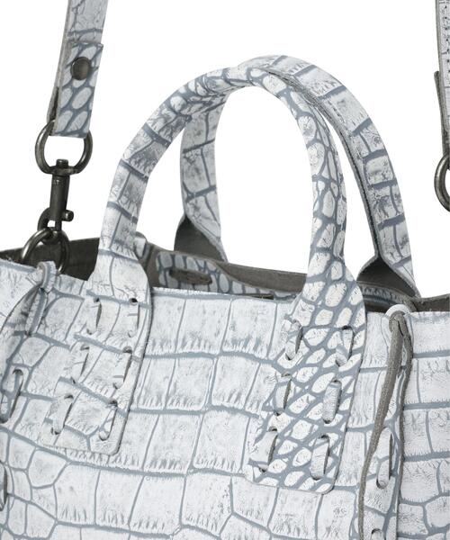POMTATA(ポンタタ)の「POMTATA/ポンタタ/SHACK TOTE XS(トートバッグ・メンズ・ホワイト・F)」の7枚目の写真