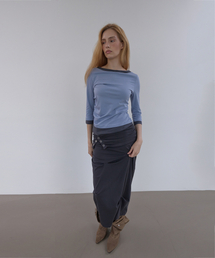 SIDE TUCK T (ソフトブルー)