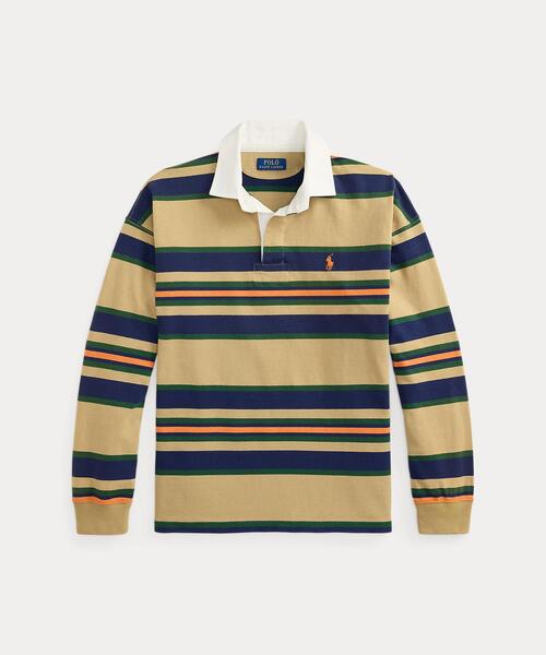 POLO RALPH LAUREN（ポロ ラルフ ローレン）の「ビッグ フィット ストライプド ジャージー ラグビー シャツ（その他トップス・メンズ・ブラウン系3・S/M/L）」の5枚目の写真