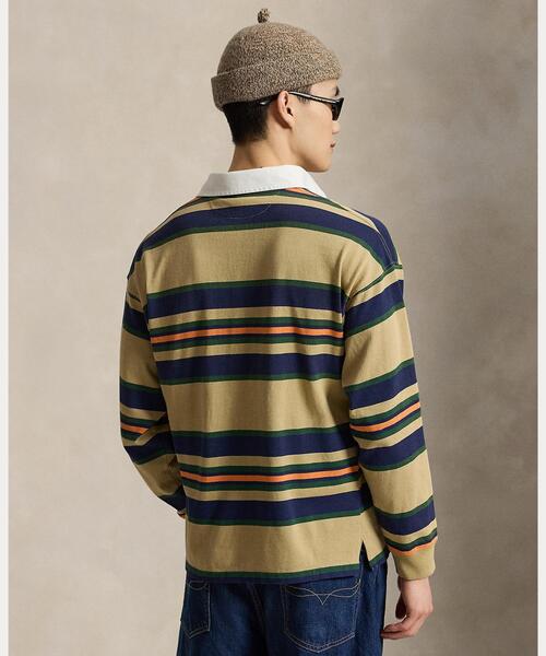 POLO RALPH LAUREN（ポロ ラルフ ローレン）の「ビッグ フィット ストライプド ジャージー ラグビー シャツ（その他トップス・メンズ・ブラウン系3・S/M/L）」の7枚目の写真
