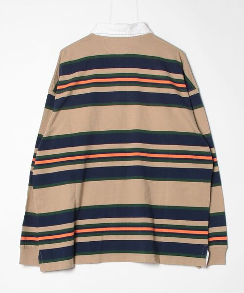 POLO RALPH LAUREN（ポロ ラルフ ローレン）の「ビッグ フィット ストライプド ジャージー ラグビー シャツ（その他トップス・メンズ・ブラウン系3・S/M/L）」の4枚目の写真