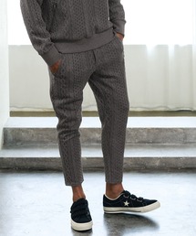 Maison code 13（メゾンコードサーティーン）の「mp15314- Cable Jacquard Pants ジャガードイージーパンツ(M26W-04)（その他パンツ）」