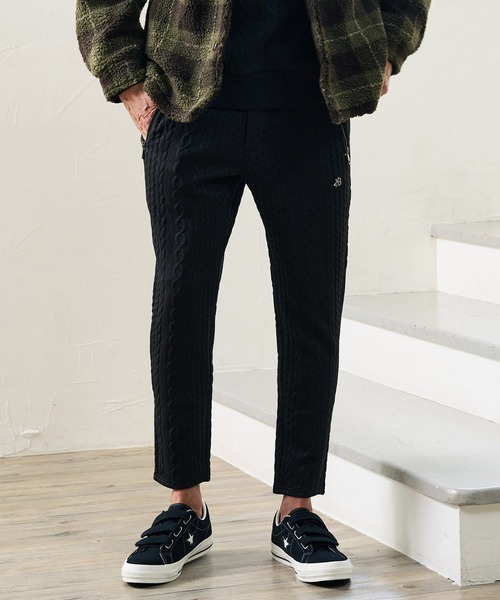 Maison code 13(メゾンコードサーティーン)の「mp15314- Cable Jacquard Pants ジャガードイージーパンツ(M26W-04)(その他パンツ・メンズ・ホワイト/チャコール/ブラック・S/M/L)」の14枚目の写真