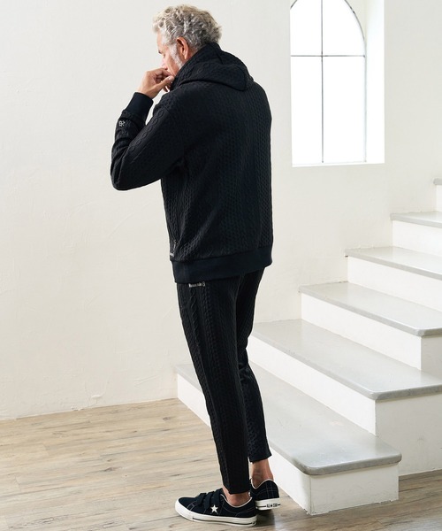 Maison code 13(メゾンコードサーティーン)の「mp15314- Cable Jacquard Pants ジャガードイージーパンツ(M26W-04)(その他パンツ・メンズ・ホワイト/チャコール/ブラック・S/M/L)」の16枚目の写真
