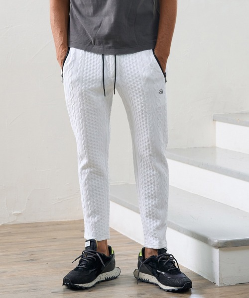 Maison code 13(メゾンコードサーティーン)の「mp15314- Cable Jacquard Pants ジャガードイージーパンツ(M26W-04)(その他パンツ・メンズ・ホワイト/チャコール/ブラック・S/M/L)」の19枚目の写真