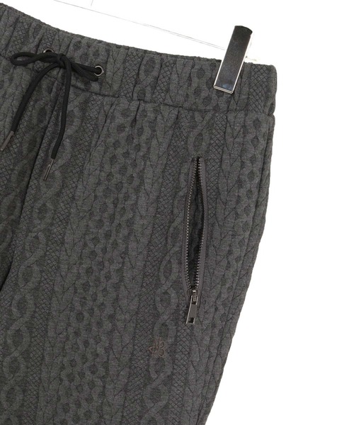 Maison code 13(メゾンコードサーティーン)の「mp15314- Cable Jacquard Pants ジャガードイージーパンツ(M26W-04)(その他パンツ・メンズ・ホワイト/チャコール/ブラック・S/M/L)」の6枚目の写真