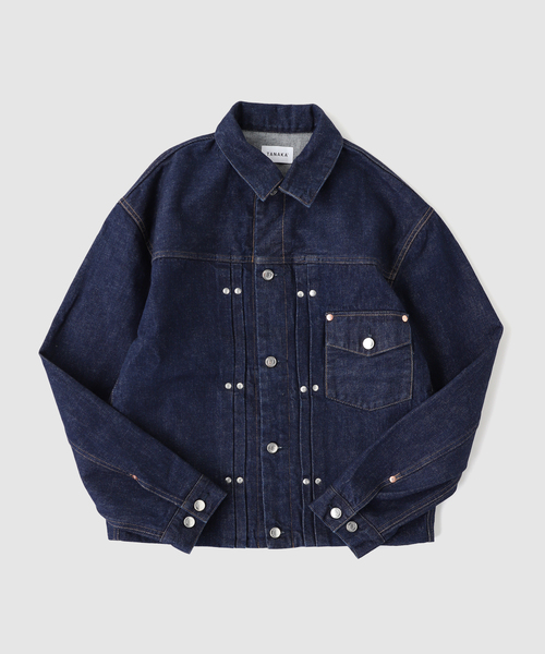 TANAKA(タナカ)の「TANAKA (タナカ) THE JEAN JACKET RINSE BLUE(デニムジャケット・メンズ・ネイビー・MEDIUM/SMALL)」の1枚目の写真