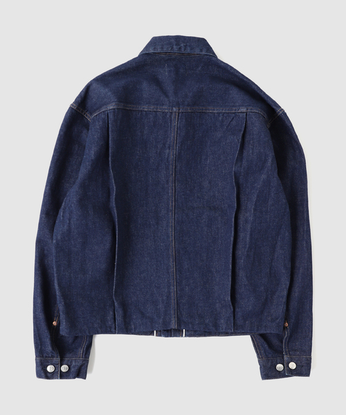 TANAKA(タナカ)の「TANAKA (タナカ) THE JEAN JACKET RINSE BLUE(デニムジャケット・メンズ・ネイビー・MEDIUM/SMALL)」の2枚目の写真