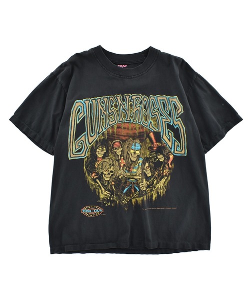 VINTAGE(ヴィンテージ)の「【USED】90's TONI & GUY GUNS N' ROSES バンド Tシャツ(Tシャツ/カットソー・メンズ・ブラック・LARGE)」の1枚目の写真