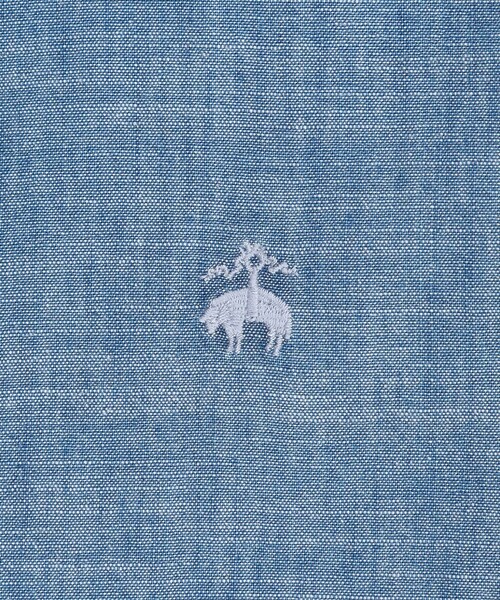 BROOKS BROTHERS(ブルックスブラザーズ)の「コットン GFロゴ シャンブレーシャツ Classic Fit(シャツ/ブラウス・レディース・ブルー・X-SMALL/SMALL/MEDIUM/LARGE)」の4枚目の写真