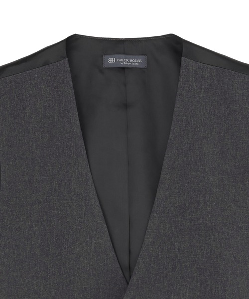 TOKYO SHIRTS(トウキョウシャツ)の「布帛仕様ジレ メンズ(ベスト・メンズ・ネイビー/グレー・M/L/LL)」の5枚目の写真