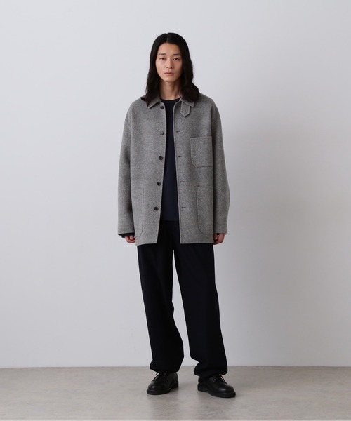 YLEVE(イレーヴ)の「YLEVE / SUPER 100`S WOOL DOUBLE CLOTH BLOUSON(ブルゾン・メンズ・ブラウン/グレー・5/3/4)」の3枚目の写真