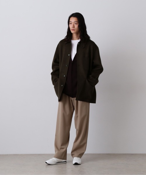 YLEVE(イレーヴ)の「YLEVE / SUPER 100`S WOOL DOUBLE CLOTH BLOUSON(ブルゾン・メンズ・ブラウン/グレー・5/3/4)」の6枚目の写真