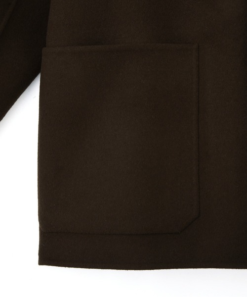 YLEVE(イレーヴ)の「YLEVE / SUPER 100`S WOOL DOUBLE CLOTH BLOUSON(ブルゾン・メンズ・ブラウン/グレー・5/3/4)」の20枚目の写真