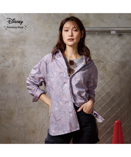 Disney(ディズニー)の「ユニセックス総柄シャツ「トイ・ストーリー/ザーグ」(シャツ/ブラウス・レディース・ライトパープル・S/M/L/LL)」の14枚目の写真