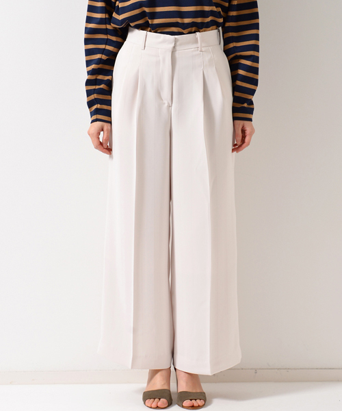 AMERICAN RAG CIE(アメリカンラグシー)の「AMERICAN RAG CIEジャガード ストライプ ワイドパンツ(その他パンツ・レディース・ブラック/ベージュ・FREE)」の13枚目の写真