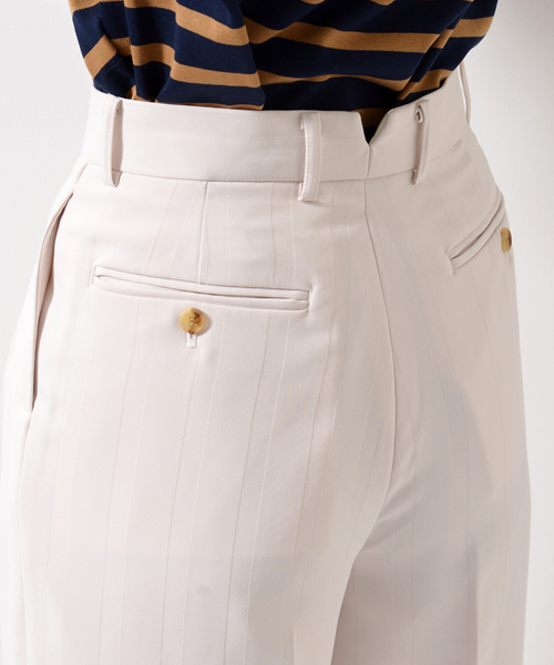 AMERICAN RAG CIE(アメリカンラグシー)の「AMERICAN RAG CIEジャガード ストライプ ワイドパンツ(その他パンツ・レディース・ブラック/ベージュ・FREE)」の16枚目の写真