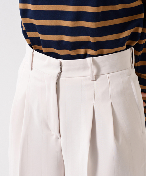 AMERICAN RAG CIE(アメリカンラグシー)の「AMERICAN RAG CIEジャガード ストライプ ワイドパンツ(その他パンツ・レディース・ブラック/ベージュ・FREE)」の17枚目の写真