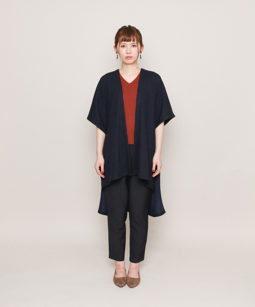 SENSE OF PLACE by URBAN RESEARCH（センスオブプレイスバイアーバンリサーチ）の「ダブルクロステーパードパンツ（その他パンツ・レディース・ブラウン系その他/ネイビー/ベージュ系その他・FREE）」の6枚目の写真
