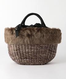 Boisson Chocolat | Laugoa Liever　ﾌｪｲｸﾌｧｰﾊﾞｽｹｯﾄ(かごバッグ)