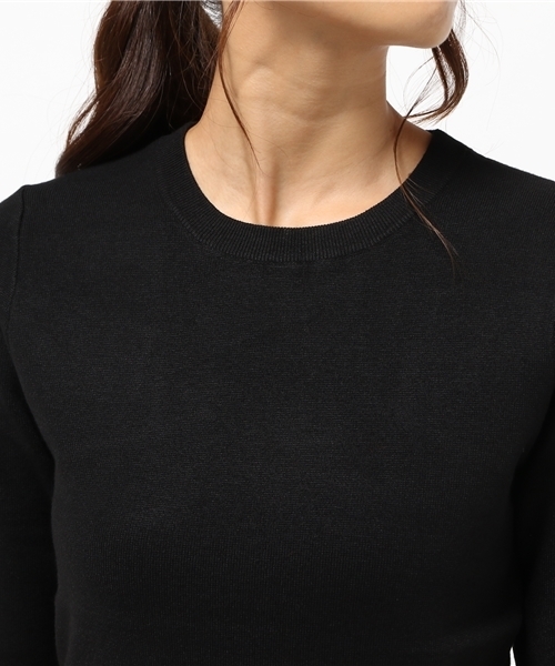 MOUSSY（マウジー）の「C/NECK H SLEEVE KNIT TOP（ニット/セーター・レディース・トップグレー/ワインレッド/ブラック・FREE）」の9枚目の写真
