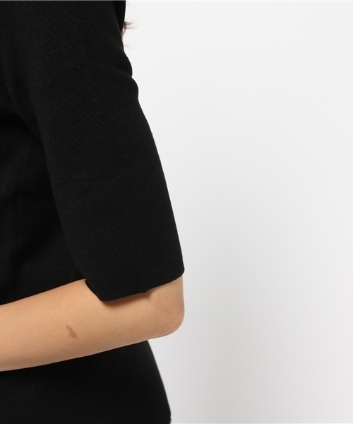 MOUSSY（マウジー）の「C/NECK H SLEEVE KNIT TOP（ニット/セーター・レディース・トップグレー/ワインレッド/ブラック・FREE）」の10枚目の写真