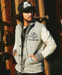 HYSTERIC GLAMOUR | WALKED WAY刺繍 レザースリーブスタジャン(スタジャン)