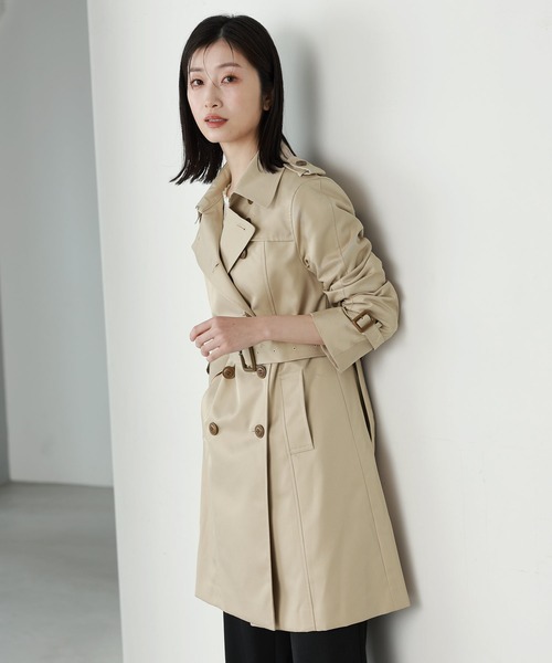 Filomo（フィローモ）の「トレンチコート（トレンチコート・レディース・ベージュ/ネイビー/ブラック/キャメル・11号/13号/9号/7号）」の7枚目の写真