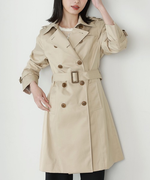 Filomo（フィローモ）の「トレンチコート（トレンチコート・レディース・ベージュ/ネイビー/ブラック/キャメル・11号/13号/9号/7号）」の9枚目の写真