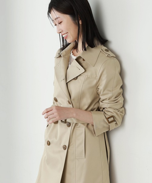 Filomo（フィローモ）の「トレンチコート（トレンチコート・レディース・ベージュ/ネイビー/ブラック/キャメル・11号/13号/9号/7号）」の6枚目の写真