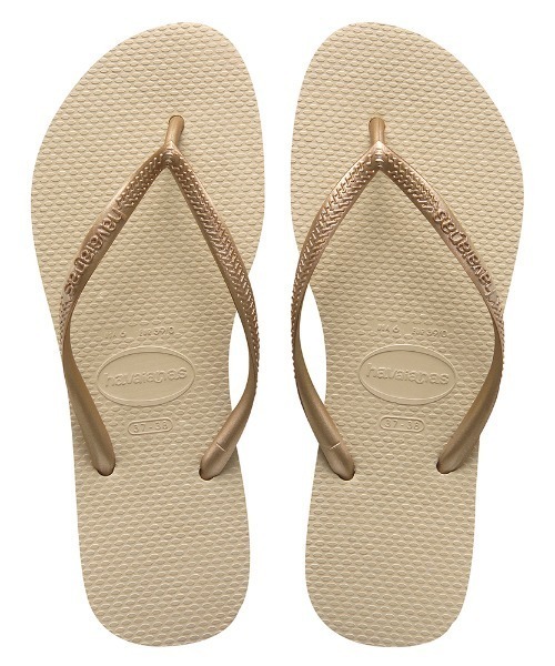 havaianas（ハワイアナス）の「【havaianas】ハワイアナス　SLIM（スリム）ビーチサンダル/ビーサン（ビーチサンダル・レディース・ホワイト/ブラック/グレー系その他/グリーン系その他/ネイビー/ライトブルー/オレンジ系その他/サンドグレー/ピンク系その他/その他/チェリーピンク/ピンク系その他2/ブルー系その他/コーラルピンク/パープル/イエロー系その他/ミント/ゴールド×ブラウン/ローズ/ブルー系その他2/グリーン系その他2/ブルー/ブロンズ/ダークブラウン・35/36/37/38/33/34/22.5㎝）」の3枚目の写真