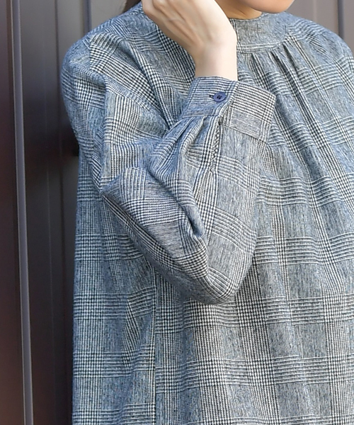 rps（アールピーエス）の「プチハイネックブラウス（シャツ/ブラウス・レディース・チャコールグレー/オフホワイト/ホワイト系その他2/ブラック・M）」の22枚目の写真