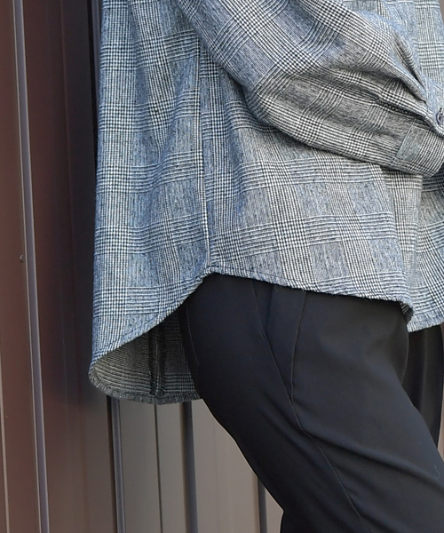 rps（アールピーエス）の「プチハイネックブラウス（シャツ/ブラウス・レディース・チャコールグレー/オフホワイト/ホワイト系その他2/ブラック・M）」の21枚目の写真