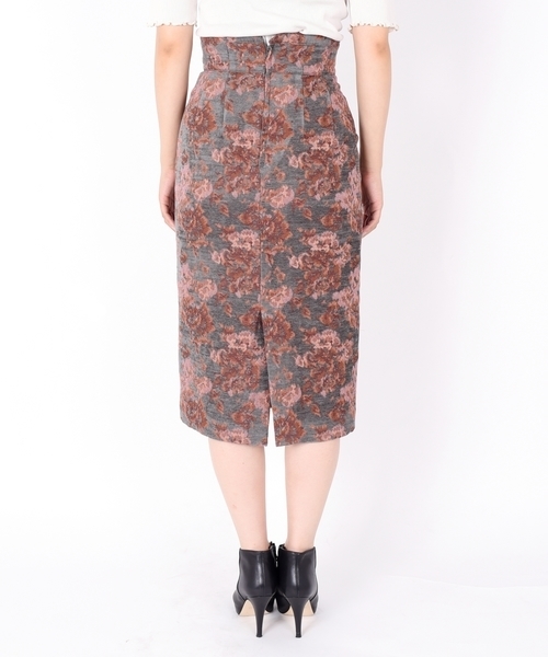 Khaju（カージュ）の「Khaju:フラワージャカードスカート◇（スカート・レディース・ベージュ/カーキ・26/27）」の7枚目の写真