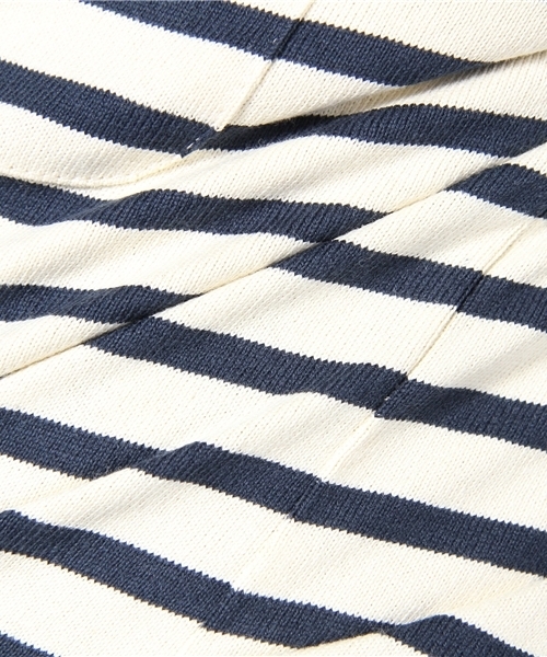 WEGO（ウィゴー）の「USコットンボーダーLSカットソー（Tシャツ/カットソー・メンズ・オフホワイト/ネイビー・MEDIUM/LARGE）」の8枚目の写真