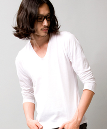 BEAUTY&YOUTH UNITED ARROWS | by ∴ コットン V/Uネック カットソー◆(Tシャツ/カットソー)