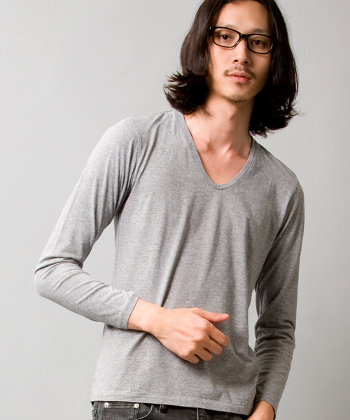 BEAUTY&YOUTH UNITED ARROWS(ビューティーアンドユースユナイテッドアローズ)の「by ∴ コットン V/Uネック カットソー◆(Tシャツ/カットソー・メンズ・ホワイト/ブラック/グレー/ケリー/ブルー/Brick ・SMALL/MEDIUM/LARGE/X-LARGE)」の16枚目の写真