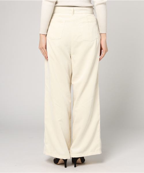 earth music&ecology（アースミュージックアンドエコロジー）の「・コーデュロイワイドパンツ（その他パンツ・レディース・ネイビー/アイボリー/キャメル/ピンクベージュ・M/L）」の7枚目の写真