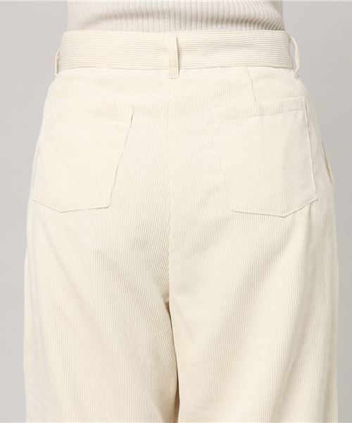 earth music&ecology（アースミュージックアンドエコロジー）の「・コーデュロイワイドパンツ（その他パンツ・レディース・ネイビー/アイボリー/キャメル/ピンクベージュ・M/L）」の5枚目の写真