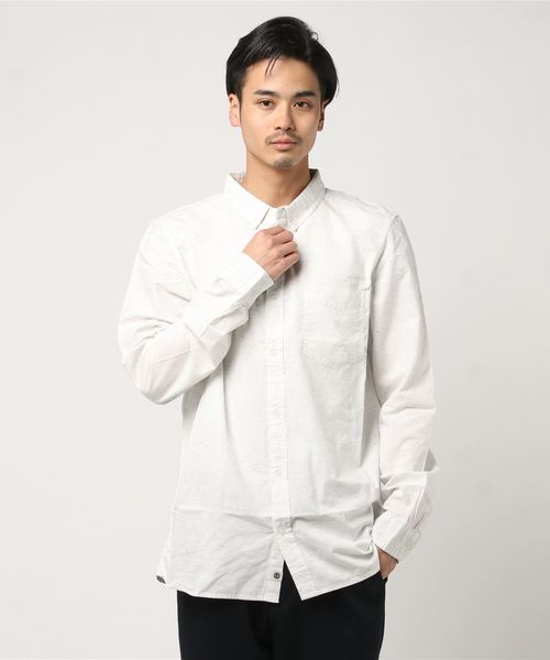 ELEMENT(エレメント)の「ELEMENT メンズ GREENE NEPS LS 長袖シャツ(シャツ/ブラウス・メンズ・ネイビー/ホワイト・LARGE/MEDIUM/SMALL)」の1枚目の写真