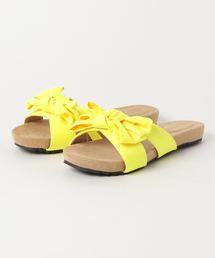 BIGリボンフラットソールサンダル