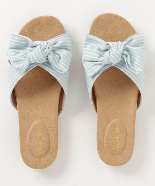 KOBE LETTUCE（コウベレタス）の「BIGリボンフラットソールサンダル（サンダル・レディース・その他1/ホワイト系その他2/ブラック/ホワイト系その他3/イエロー/レッド/グレー/ベージュ系その他/その他2/チェック/ブルー系その他2/ブラック系その他・LL/L/M/S）」の13枚目の写真