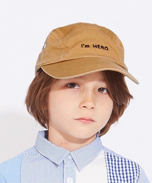 apres les cours(アプレレクール)の「HEROロゴキャップ(キャップ・キッズ・キャメル/グリーン/ブラック・50/54/58)」の3枚目の写真