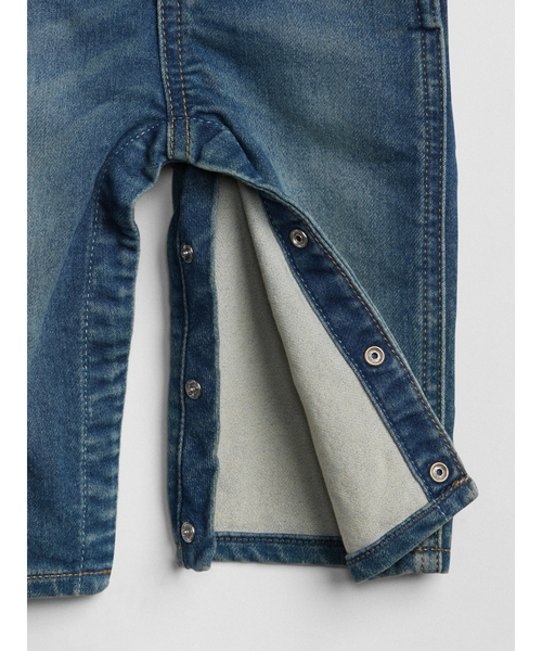 GAP(ギャップ)の「ジャージライニング サロペット(サロペット/オーバーオール・キッズ・インディゴブルー・80cm/90cm/70cm/50cm/60cm)」の3枚目の写真