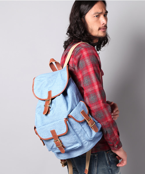 Denime（ドゥニーム）の「【JapanMade】DENIM BACK PACK/デニムバックパック（バックパック/リュック・メンズ・ブルー/インディゴブルー・FREE）」の13枚目の写真